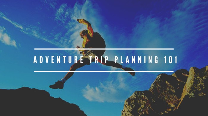 Adventure trip planner