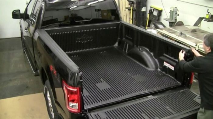 Bed bedrug liner truck installation classic skid slip