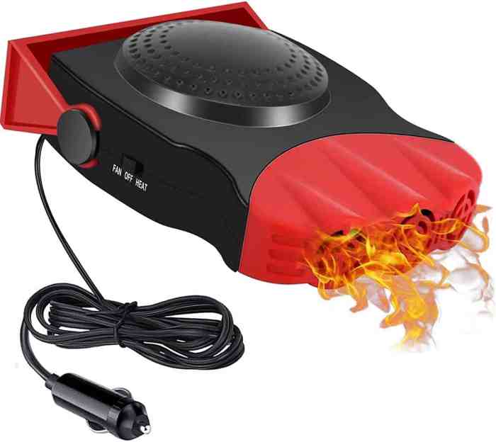 Portable car heaters for extreme cold