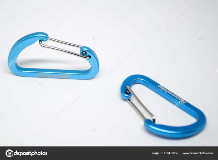 Carabiners for securing cargo in trucks