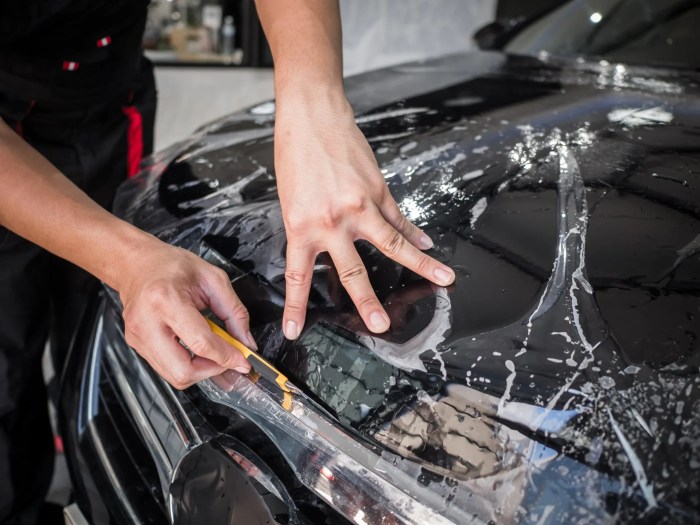 Protection paint film installation