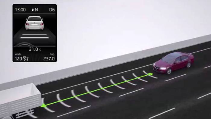 Cruise adaptive control car skoda explained carsguide auto