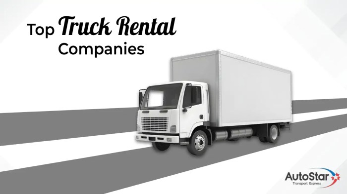 Truck rental companies with 24/7 pickup in US